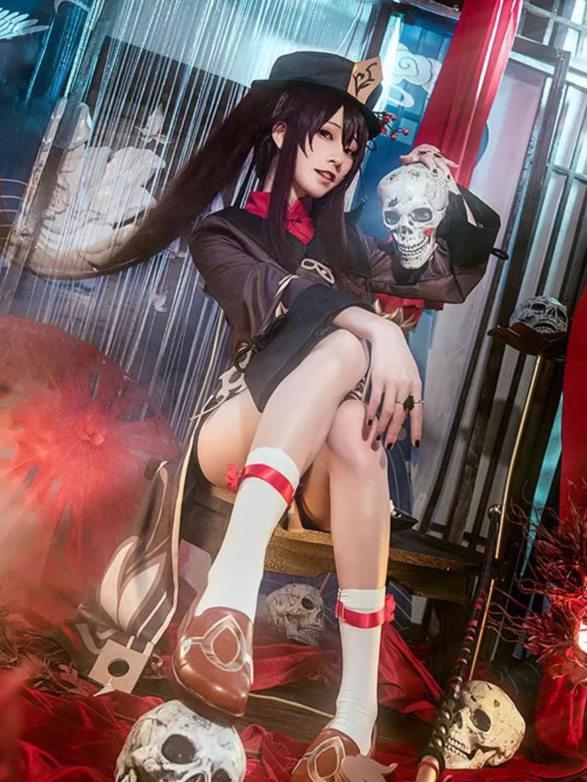 三分妄想 原神 コスプレ 胡桃 フータオ 衣装 リニューアルVer