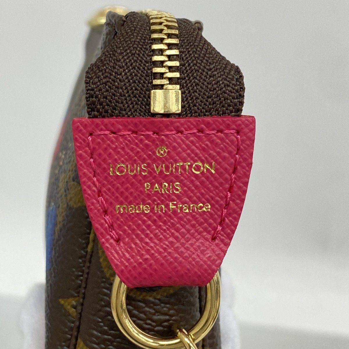 5ma0641】ルイヴィトン ポーチ モノグラム アニマルプリント ミニ  