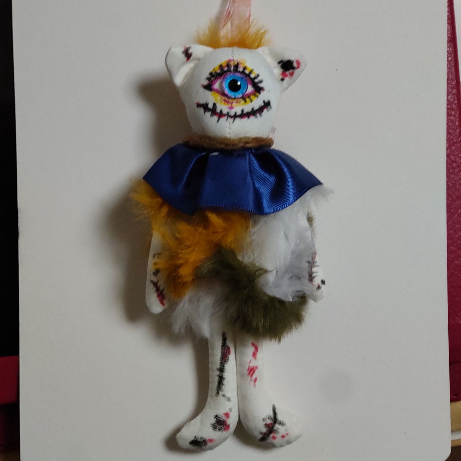 13cm 一つ目ねこドール 単眼猫 ホラー おばけ 怖いお人形 - メルカリ