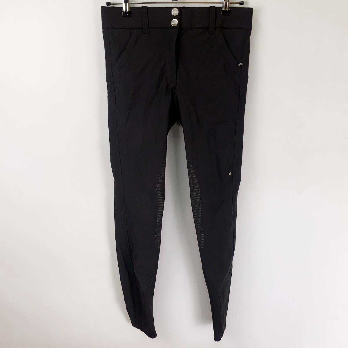 【中古・未使用品】エクイライン Breeches フルグリップ キュロット EQUILINE 44 ブラック N08879 レディース 乗馬 馬術 中古・未使用品】エクイライン Breeches フルグリップ