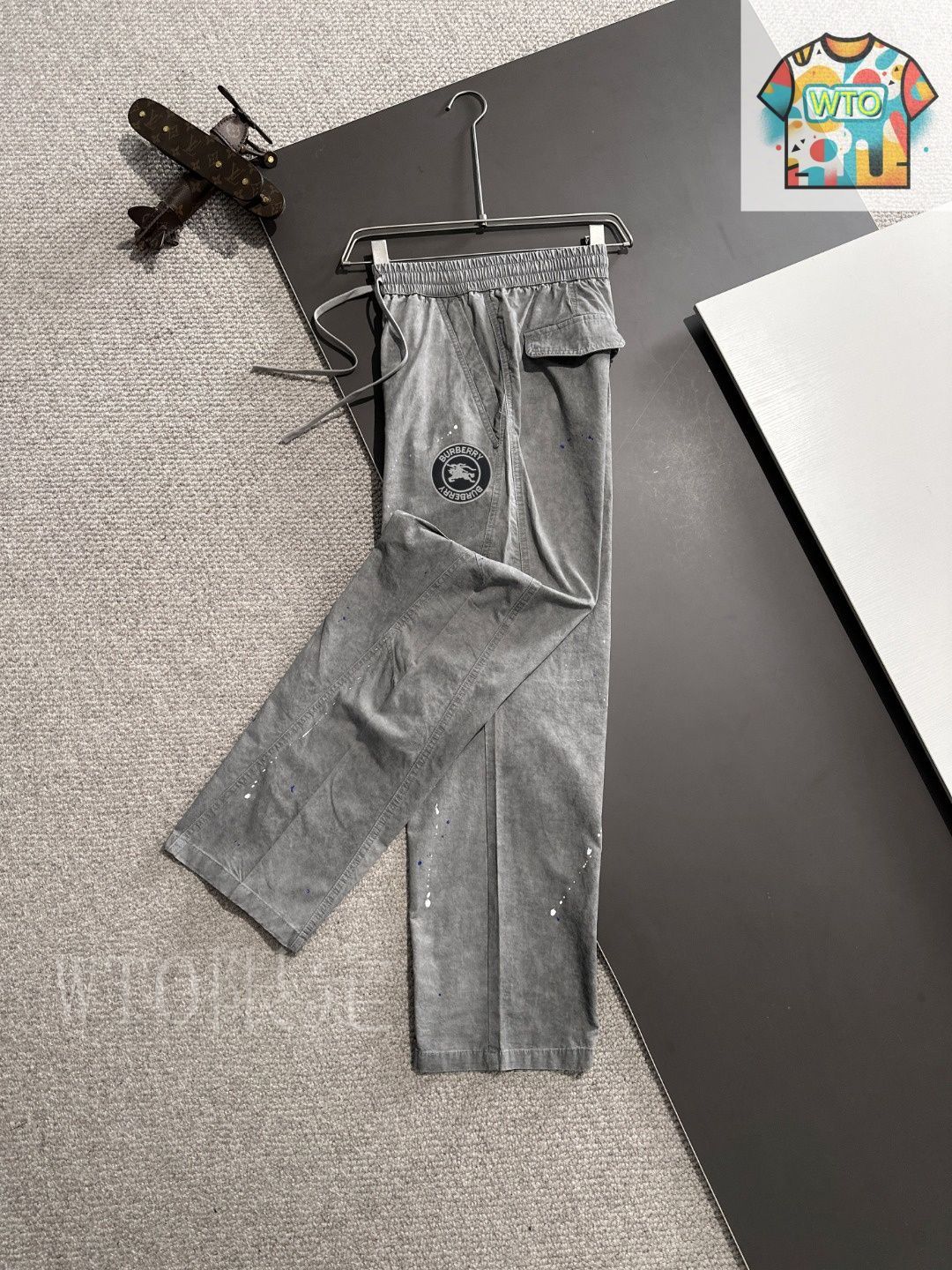 ゴム紐 カジュアルパンツ-2