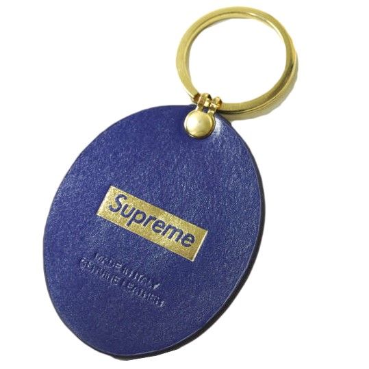 Supreme Guadalupe マリア レザー 青 キーホルダー チェーン☆ 新品 SUPREME シュプリーム 23AW Guadalupe Leather Keychain