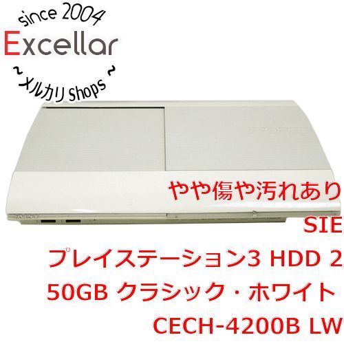 bn:11] SONY プレイステーション3 250G ホワイト CECH-4200BLW ゴム足なし・本体いたみ - メルカリ