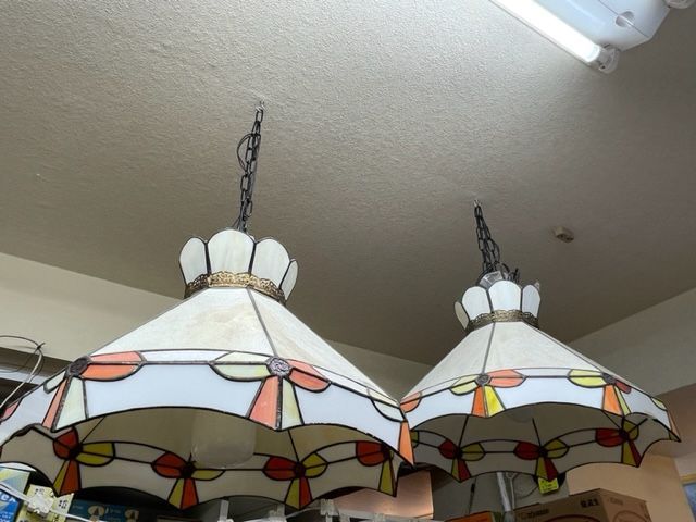 ハンドメイドステンドグラス製ペンダント照明器具