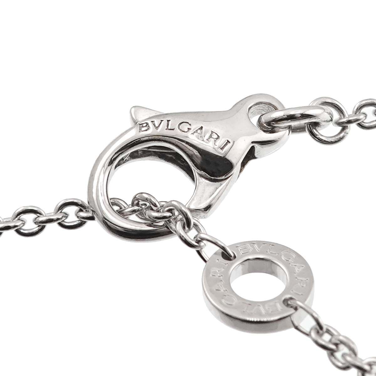 ブルガリ BVLGARI パレンテシ オープンワーク ネックレス 49cm K18 WG  