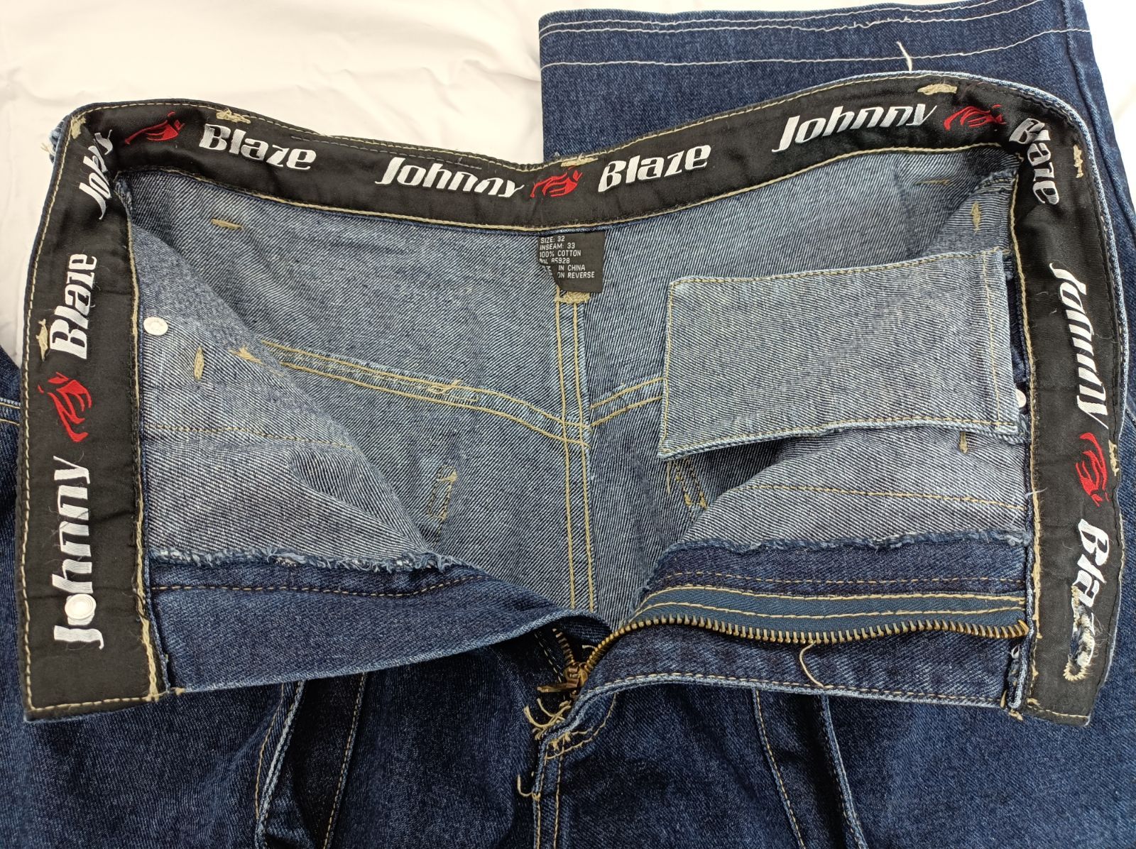 02】☆美品☆Johnny Blaze バギーパンツ 極太 デカポケット 【3550 