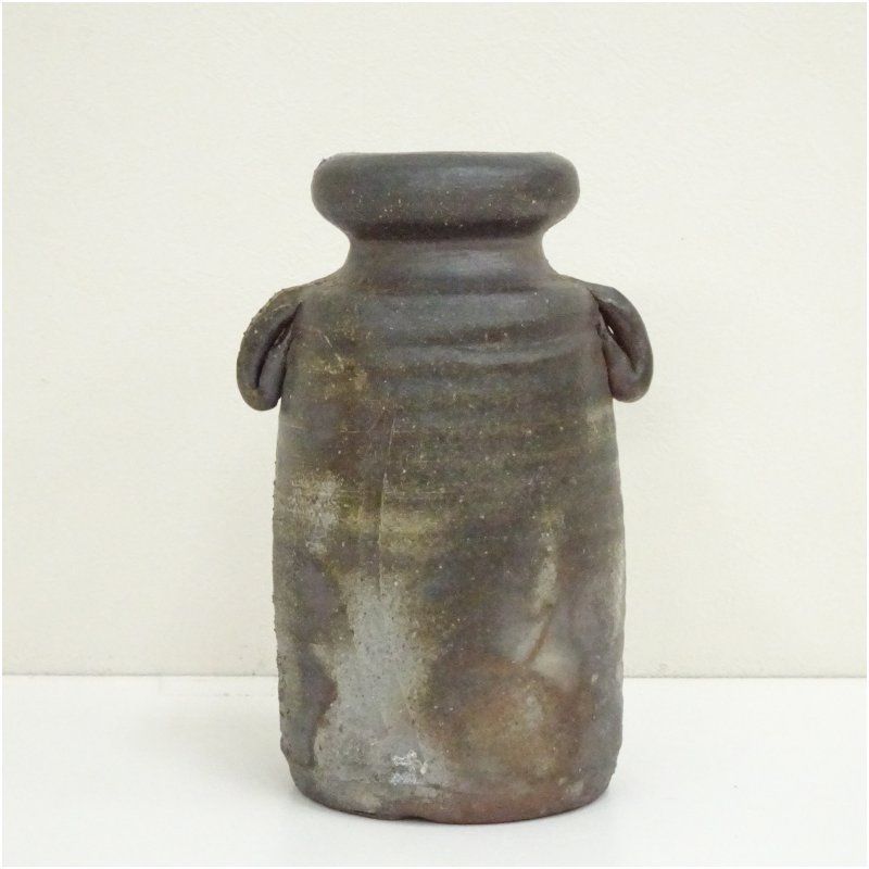 備前焼 壺 浮田曙 窯変 共箱 共布 花器 花入 【公式通販】