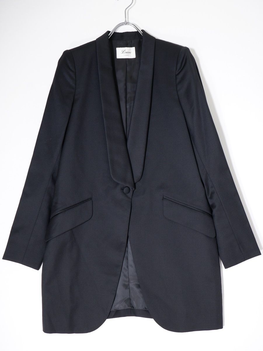 Lisiere L Appartementリジエール アパルトモン WOOL タキシードジャケット 38 LJKA78288