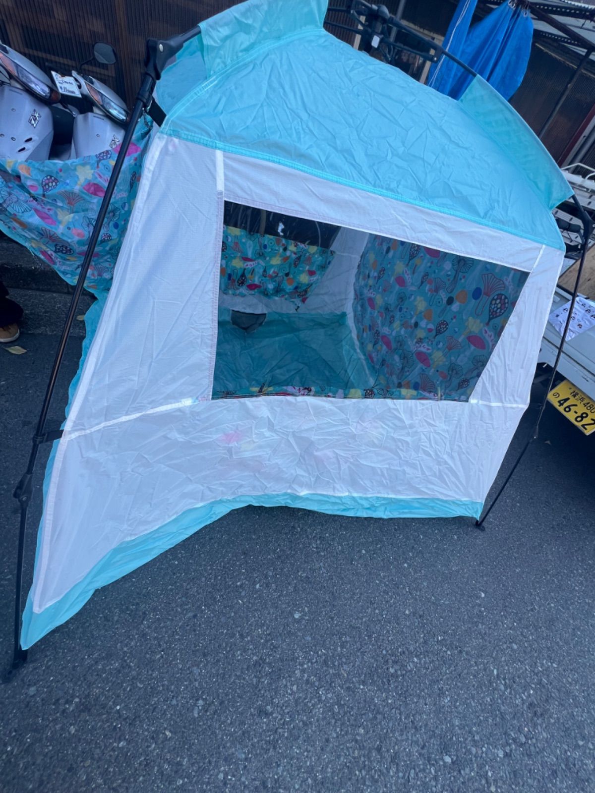 アウトドア ABCCAMPING ワンタッチテント4人用 自立式 未使用