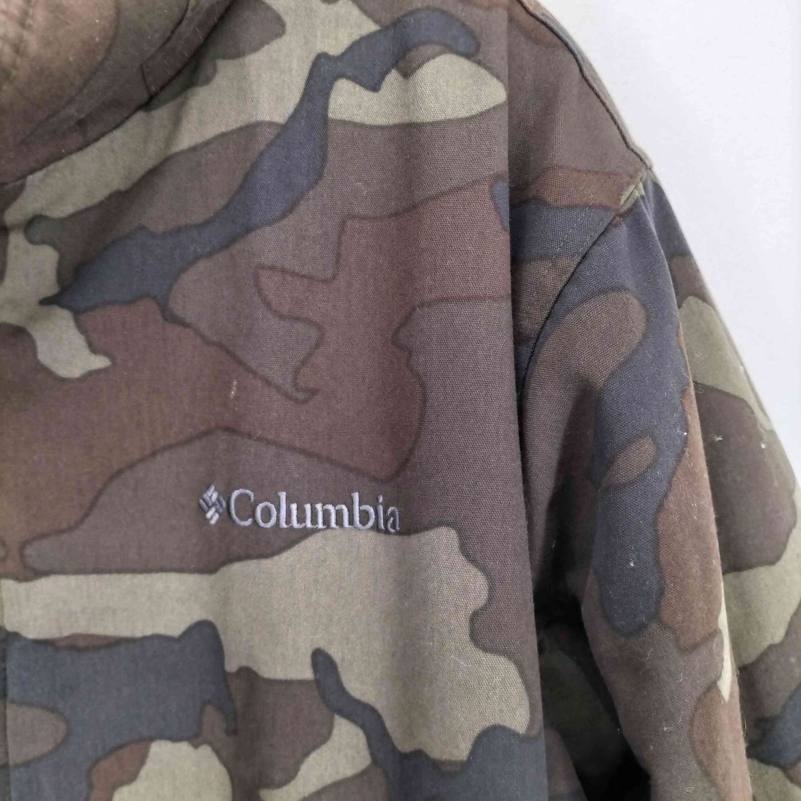 コロンビア Columbia カモ柄 裏ボア スタンドカラージャケット メンズ 