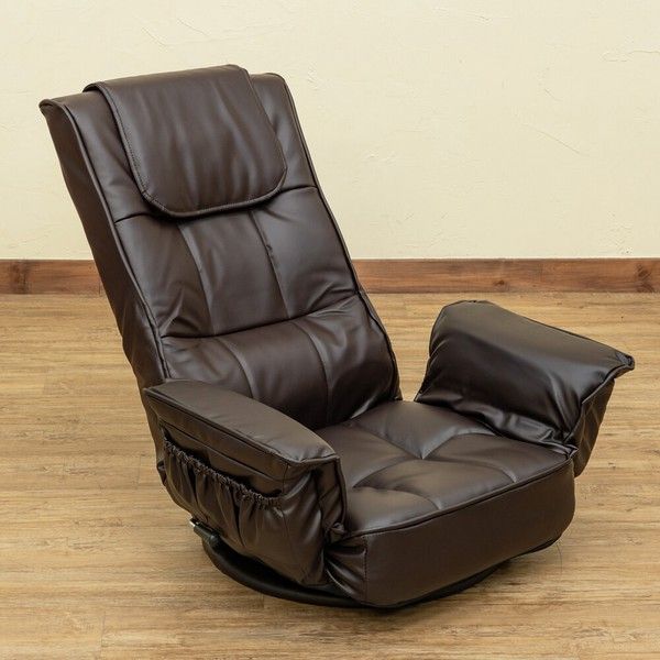 レバー式14段回転座椅子 BK_BR - メルカリ