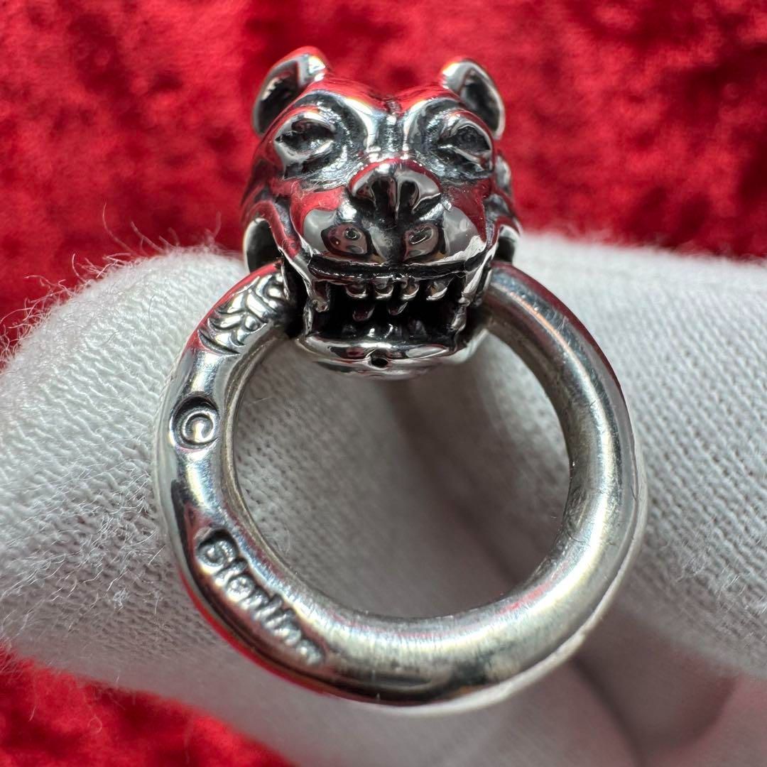 美品 ドッグヘッド ペンダントトップ ビルウォールレザー/Bill Wall