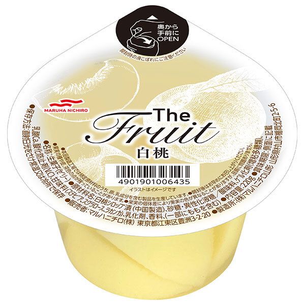 マルハニチロ The Fruit ザ フルーツ 白桃 220g×24 6×4 個入× 2ケース ｜ お菓子 ゼリー デザート 桃