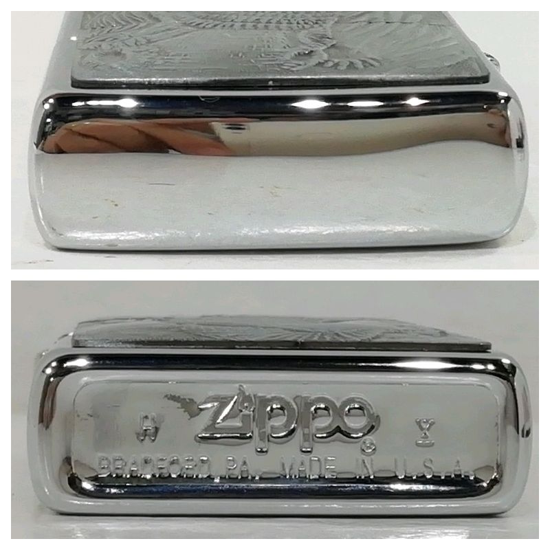 未使用品】【送料無料】ZIPPO 象 エレファント レリーフ プレート貼り  
