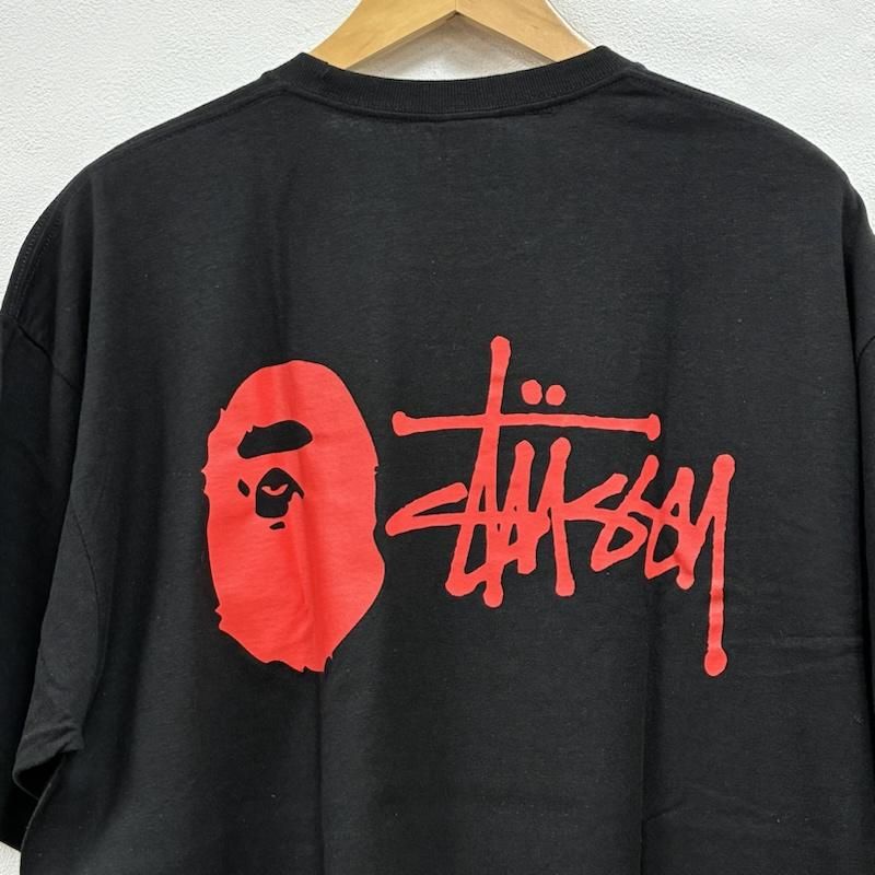 APE＆ステューシーコラボ半袖シャツS STUSSY ステューシー Tシャツ 半袖 A BATHING APE アベイシング