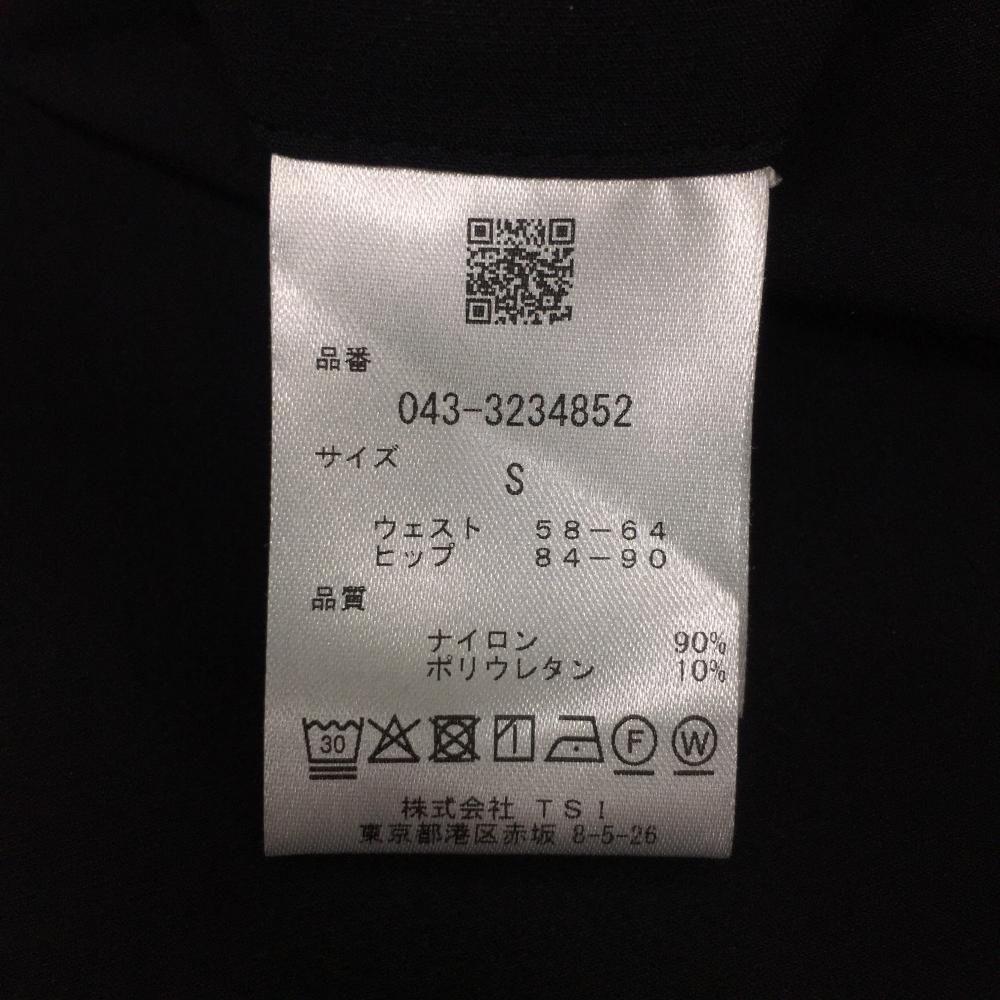 超美品】セントアンドリュース スカート 黒 ロゴゴールド 裾フレア