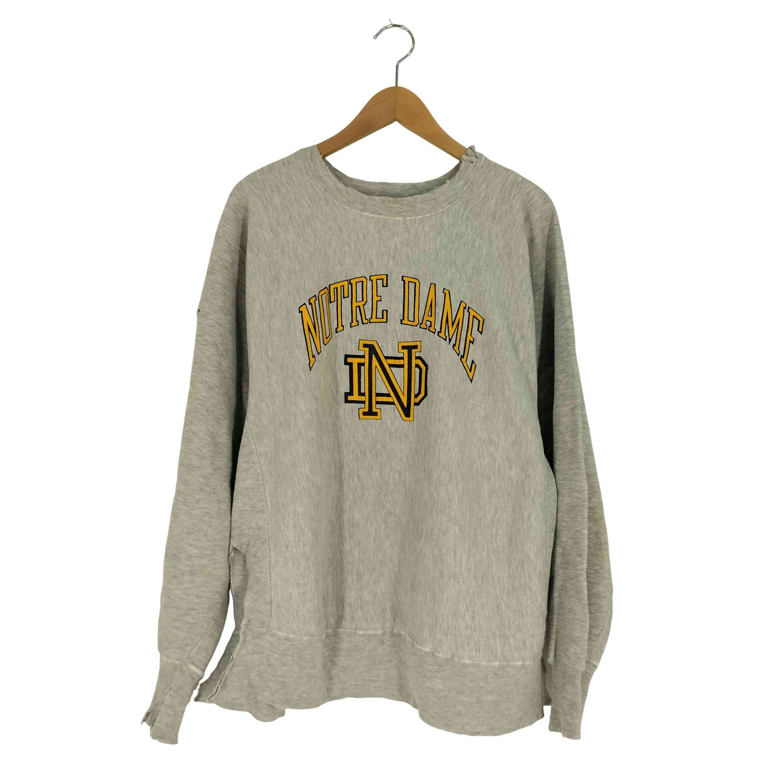 チャンピオン リバースウィーブ トリコ タグ ノートルダム スウェット