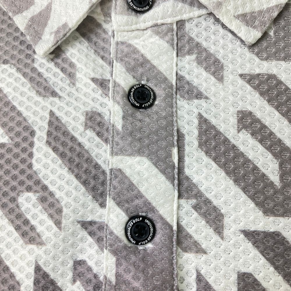 半袖ポロシャツ 総柄