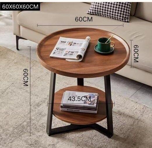 高品質サイドテーブル 丸形 別荘 卓 ナイトテーブル リビング 北欧 木製 コーヒーテーブル 贅沢