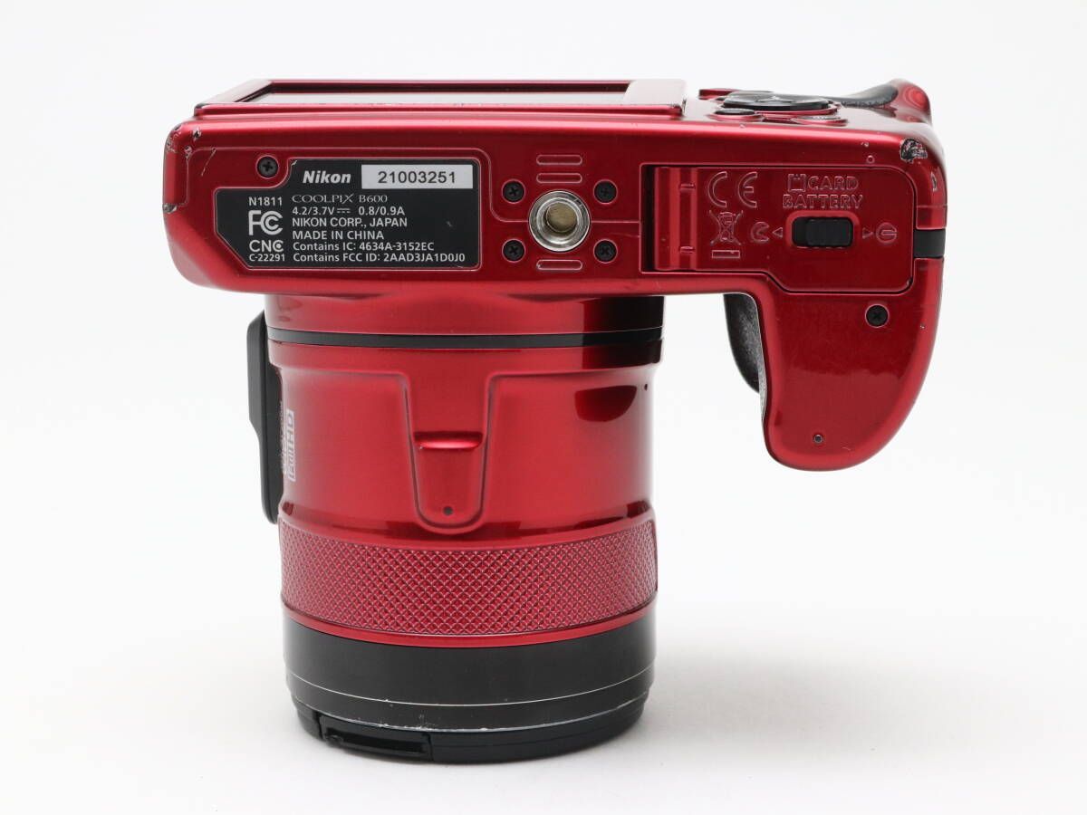 C- (実用品) Nikon ニコン COOLPIX B600 レッド 初期不良返品