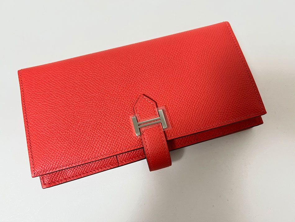 HERMES エルメス ベアンスフレ 長財布 マチあり エプソン レザー HERMES エルメス ベアンスフレ 長財布 マチあり エプソン レザー
