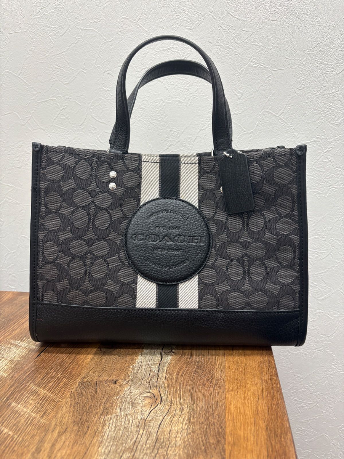 COACH デンプシー ロゴパッチ 2way ハンドバッグ キャリオール COACHデンプシーキャリーオール2wayトート