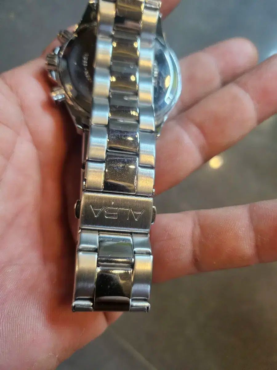 SEIKO ALBA セイコー アルバ クロノグラフ メタル 時計