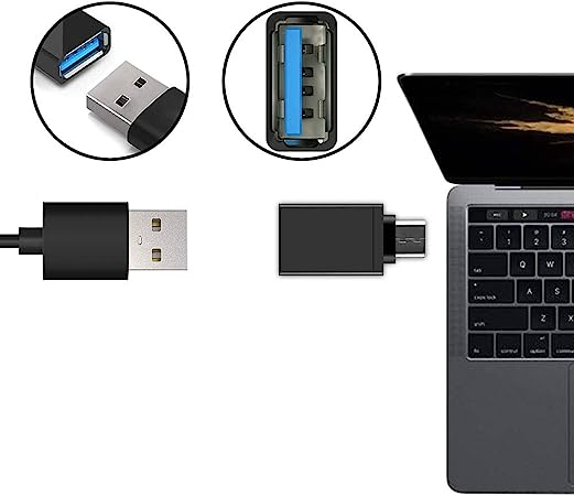 ブラック USB C to USB A USB Type C USB A 変換 アダプタ【2個セット】 MacBook Pro/Air/iPad 2019/ Surface/Sony Xperia/Samsung USB C ::75110 - メルカリShops