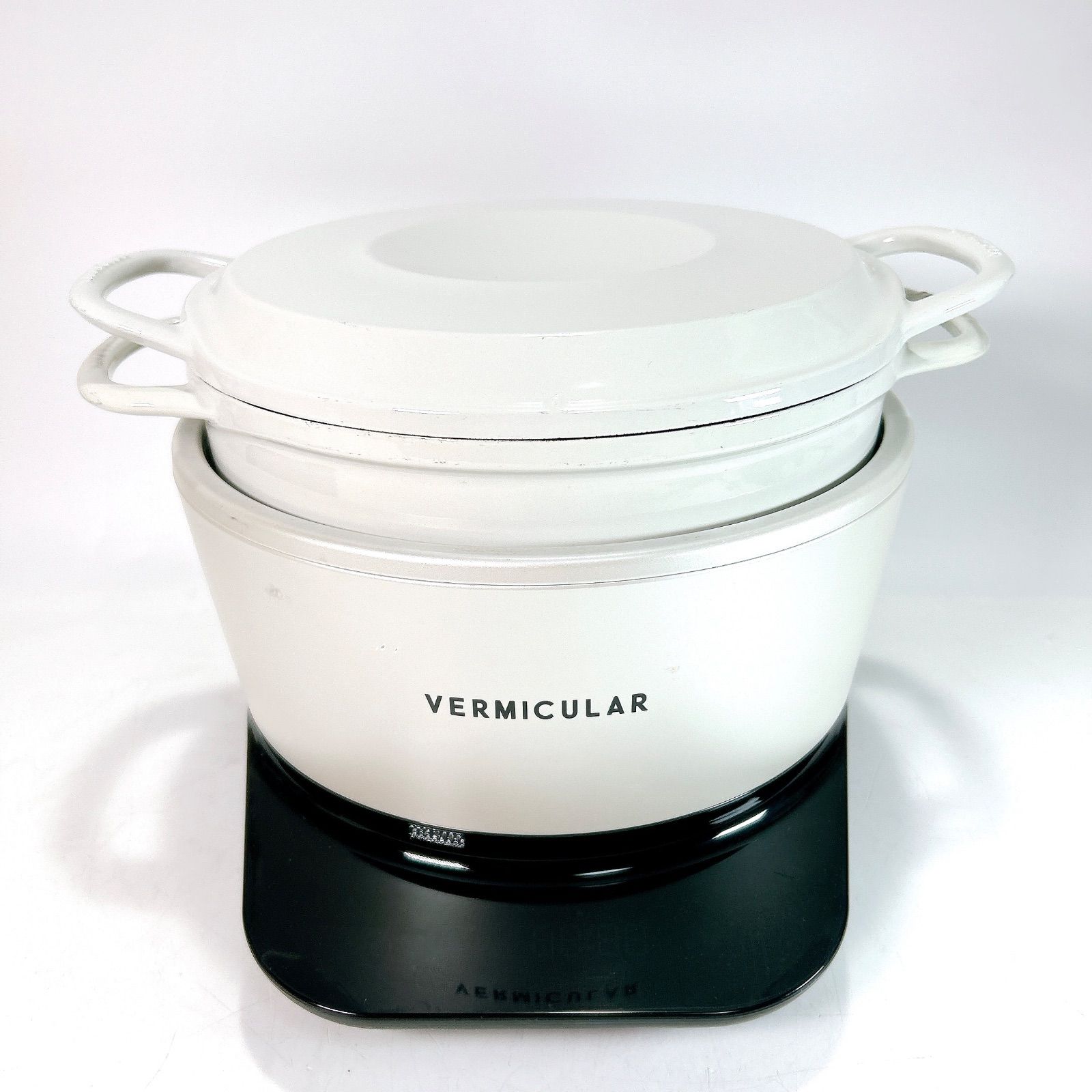 VERMICULAR バーミキュラ 炊飯器 ライスポット PH23A-WH レシピブック 蓋置付属