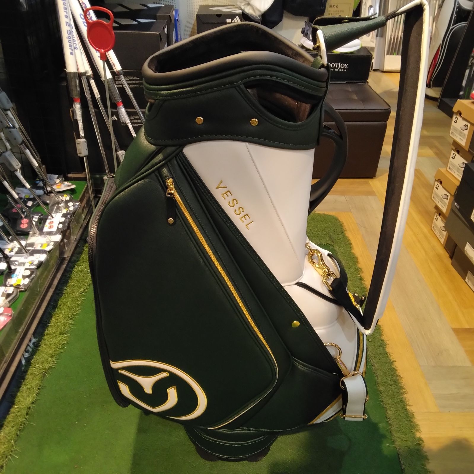 J.LINDEBERG カーボンスタンド キャディバッグ ゴルフバッグ 木の庄