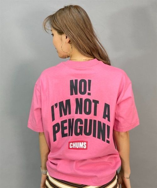 CHUMS チャムス Oversized I'm Not A Penguin T-Shirt オーバーサイズド CH11-2168 レディース 半袖 Tシャツ KK1 D10