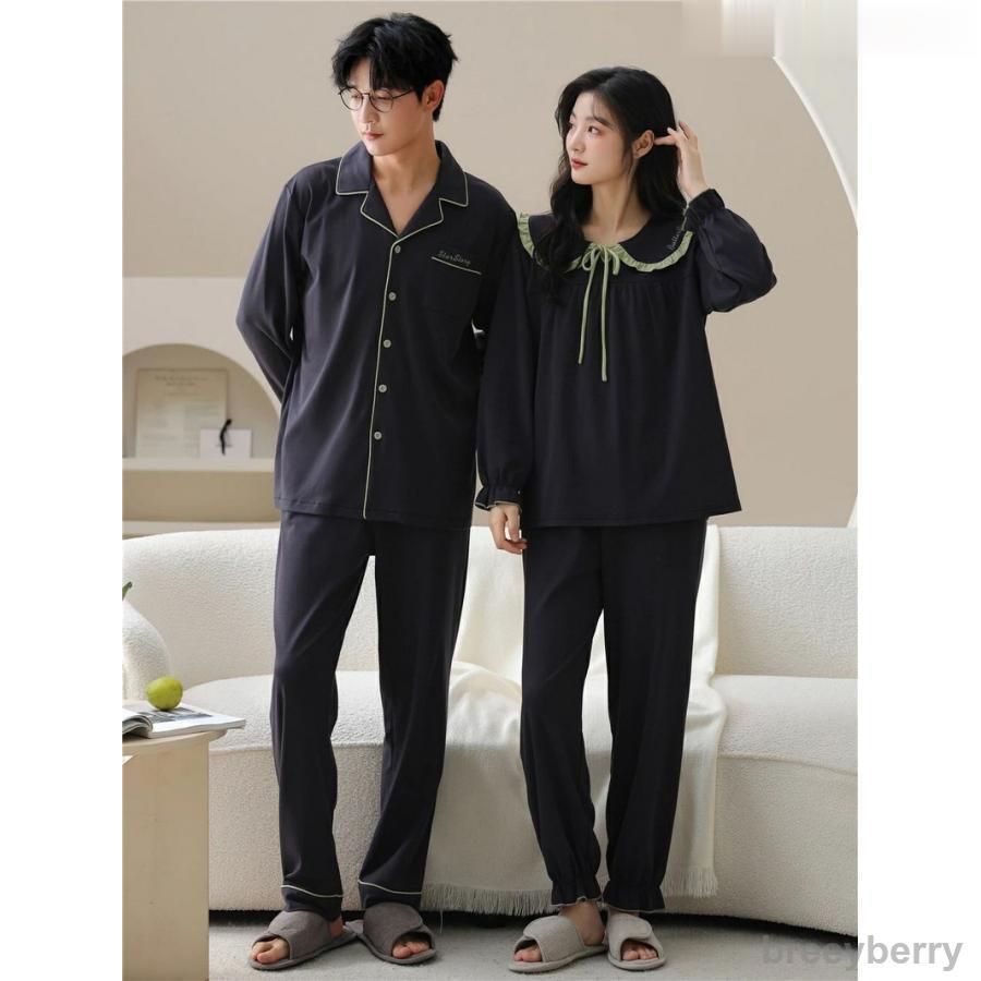 ジュタオピン」 ペア パジャマ 綿 軽量 セットアップ カップル 春 秋 綿100％ 長袖トップス ルームウェア レディース 夏 ジュタオピン ペア  パジャマ 長袖 パジャマ ペア パジャマ カップル メンズ おしゃれ パジャマ ペア 秋 レディース ルームウェ ジュタオピ」 ペア ... ジュタオピン ペア パジャマ カップル 長袖 パジャマ メンズ おしゃれ パジャマ ペア パジャマ ペア 秋 レディース ルームウェ
