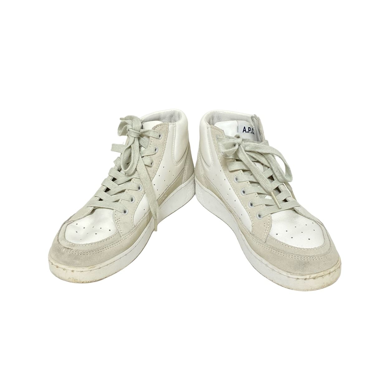A.P.C APC (アーペーセー) レザースニーカー ホワイト Moe スニーカー｜HOMME ｜A.P.C. | アーペーセー日本公式