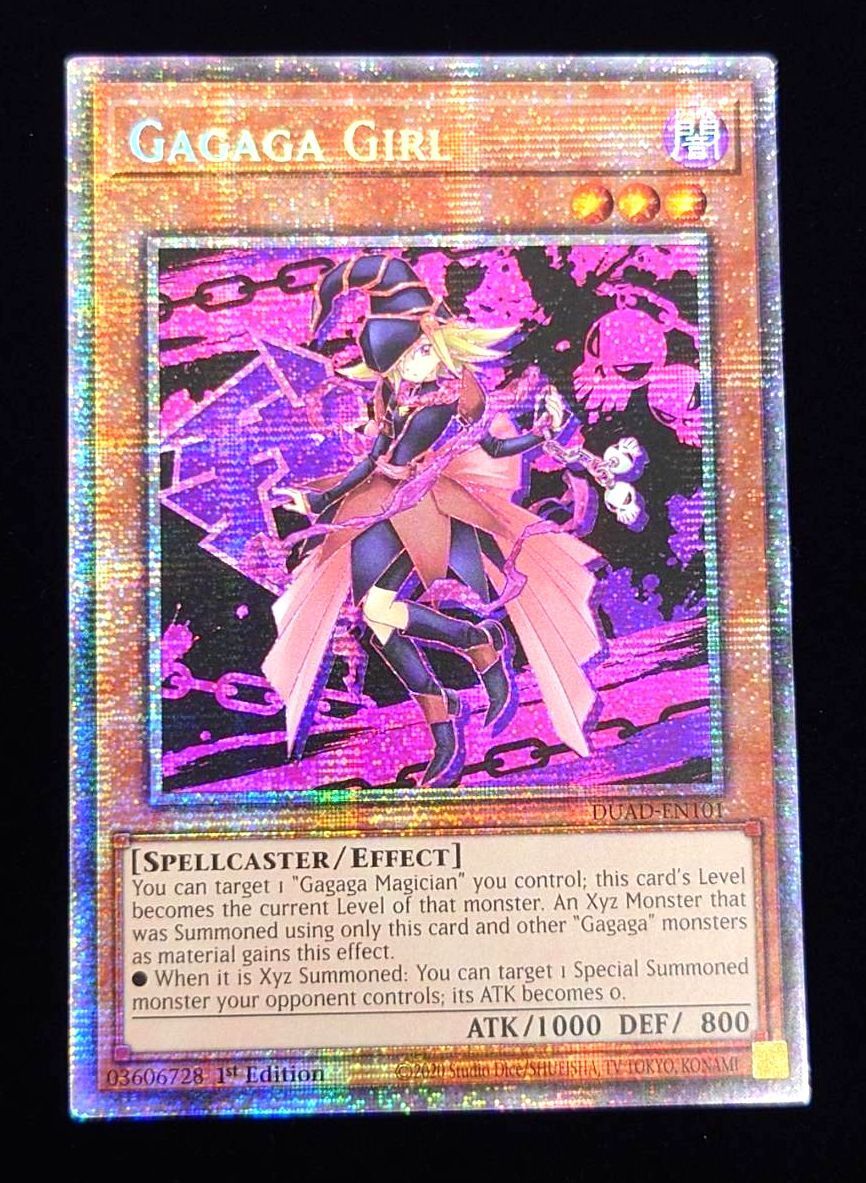 遊戯王 英語 北米版 ガガガガール(絵違い) スターライトレア 1st