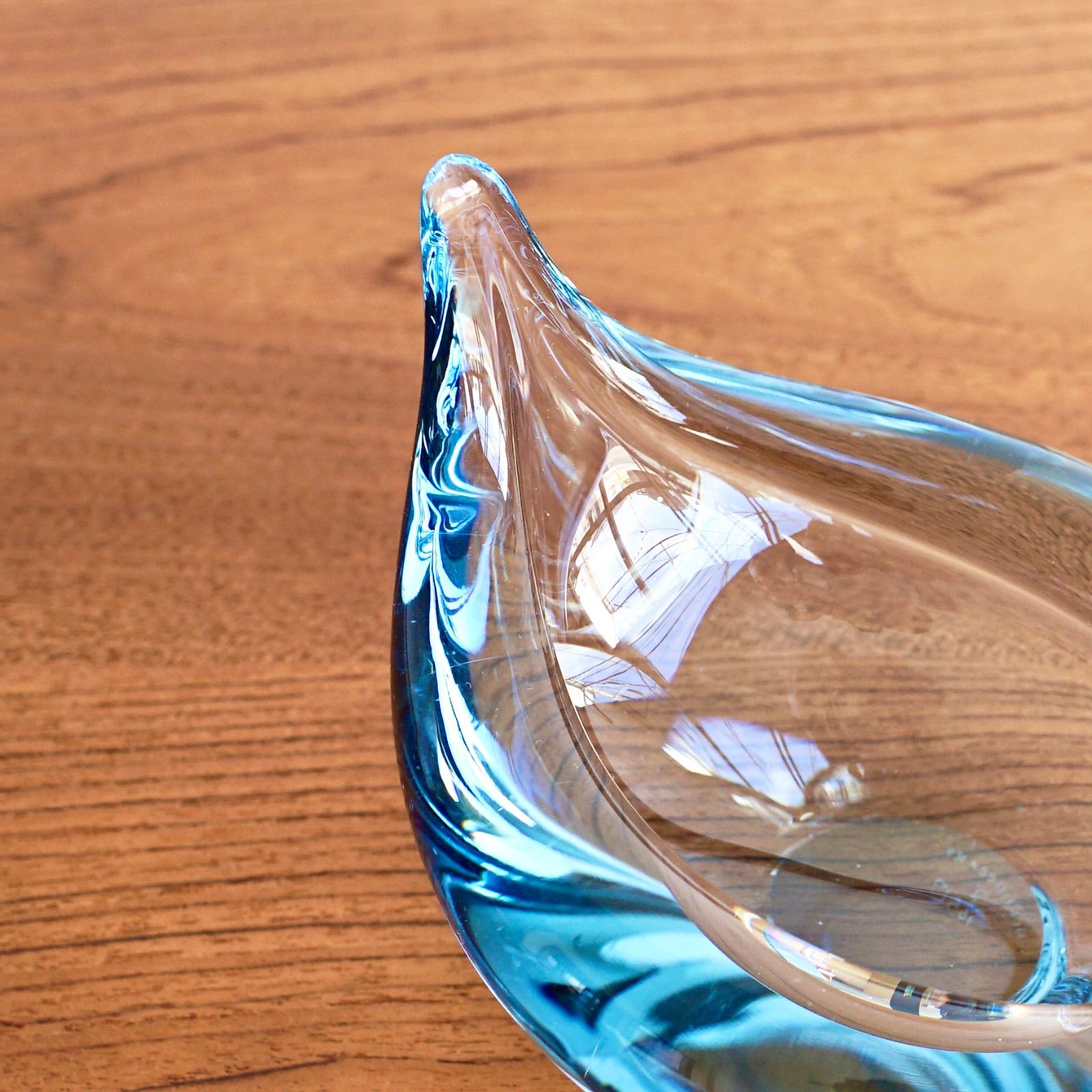 北欧ビンテージ Holmegaard ホルムガード アシュトレイ Tear しずく型 北欧ガラス デンマーク NEXPOTALLINN_EU