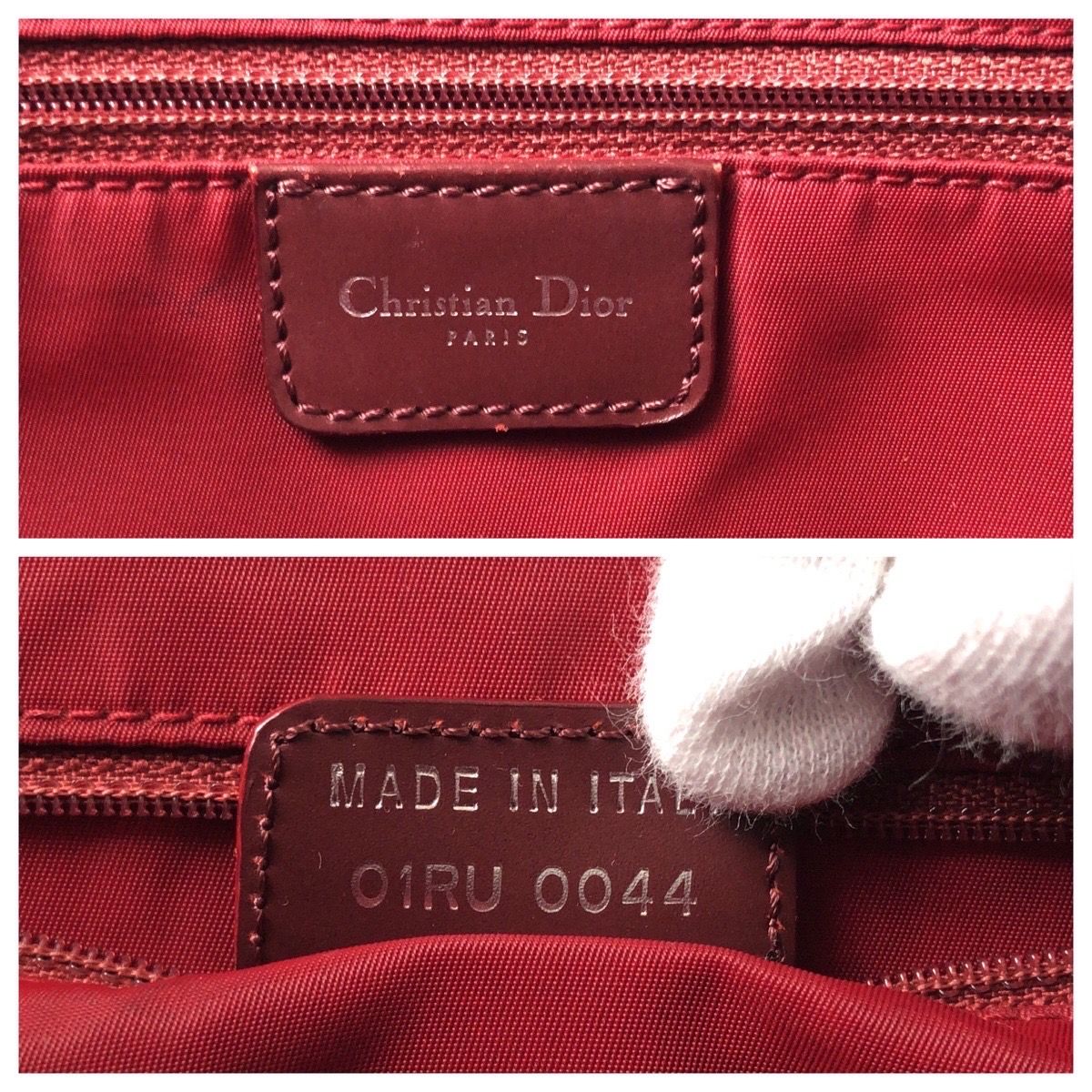 Dior ディオール ヴィンテージ トロッター レッド シルバー金具 キャンバス O1RU0044 ショルダーバッグ メッセンジャーバッグ ...