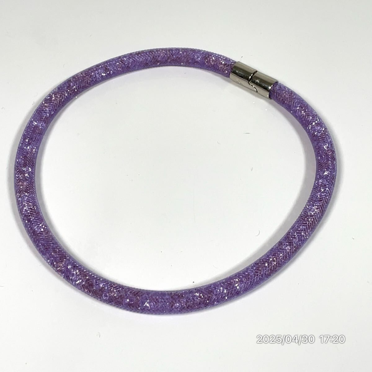 SWAROVSKI スワロフスキー メッシュ風 クリスタル パープル