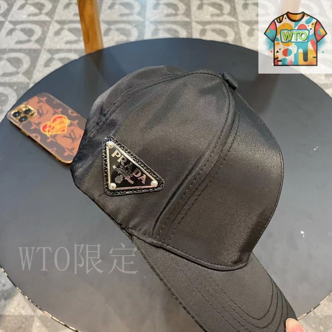 【極美品 現行】PRADA キャップ 帽子 三角ロゴ ウール M 今日特価】Prada クラシック三角ロゴベースボールキャップ