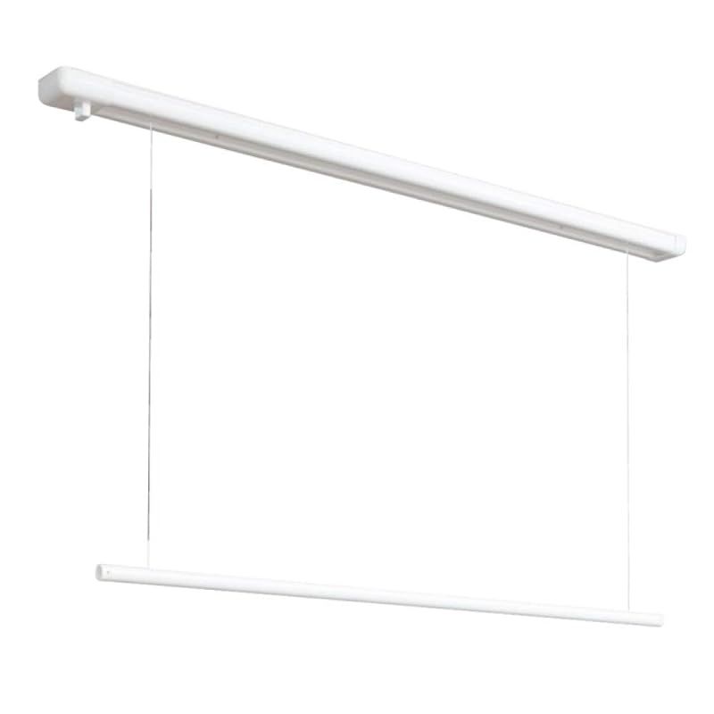 川口技研 室内用物干し ホスクリーン URM-S-W ホワイト 短めサイズ