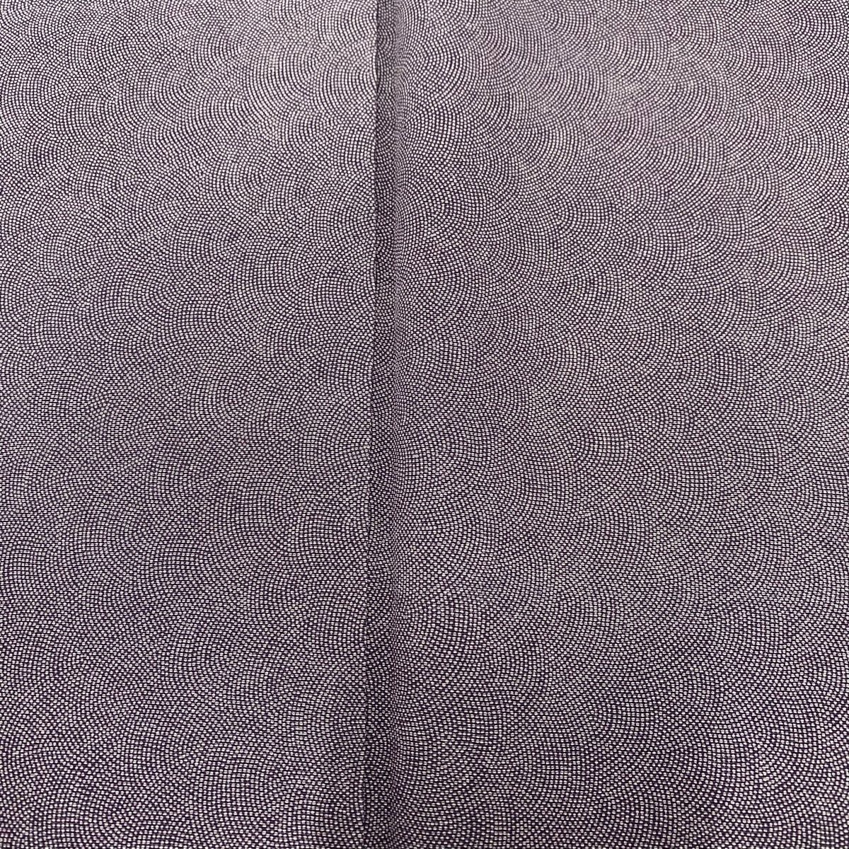 ★専用★美品 小紋 鮫小紋 紅紫色 身丈156.0cm 裄丈64.5cm 袷 美品 小紋 灰紫 ぼかし 刺繍 身丈158cm 袷 お洒落 カジュアル