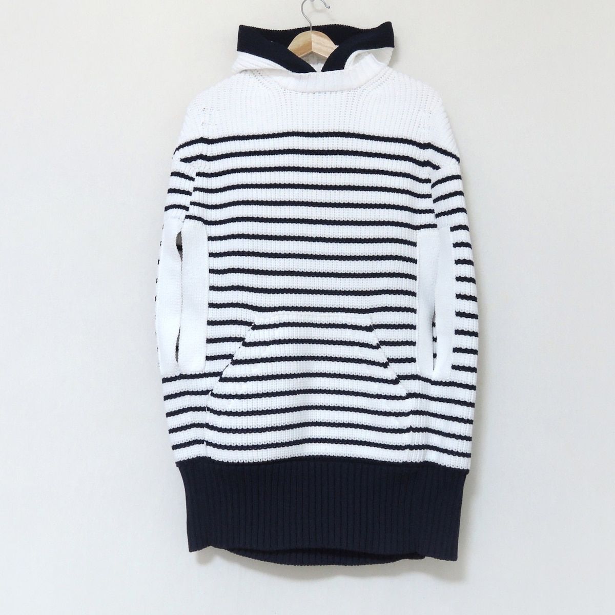 ワンピース sacai Horizontal Stripe Knit Cape sacai Horizontal Stripe Knit Cape