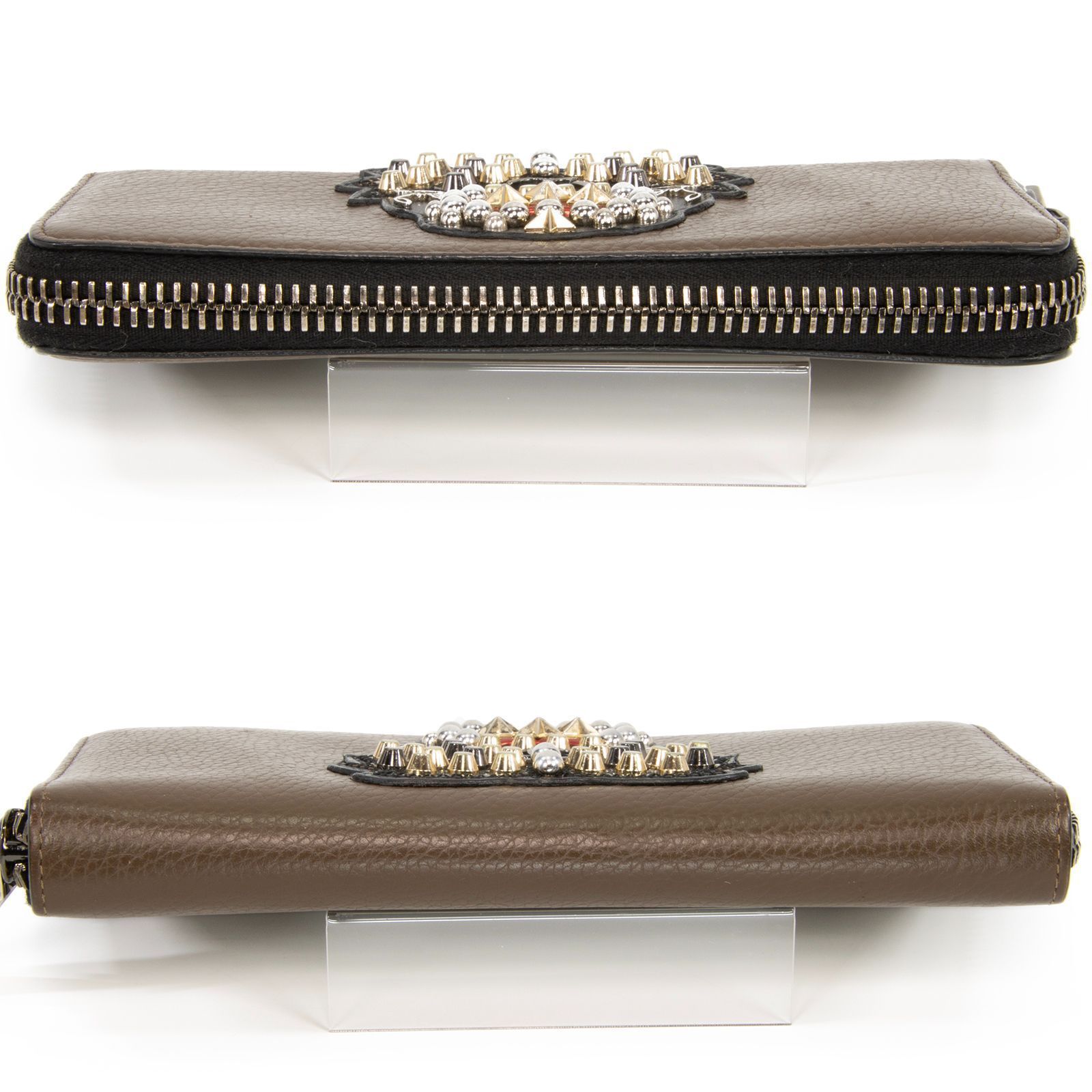 本物 送料無料 ルブタン 長財布 ラウンドファスナー ジップ