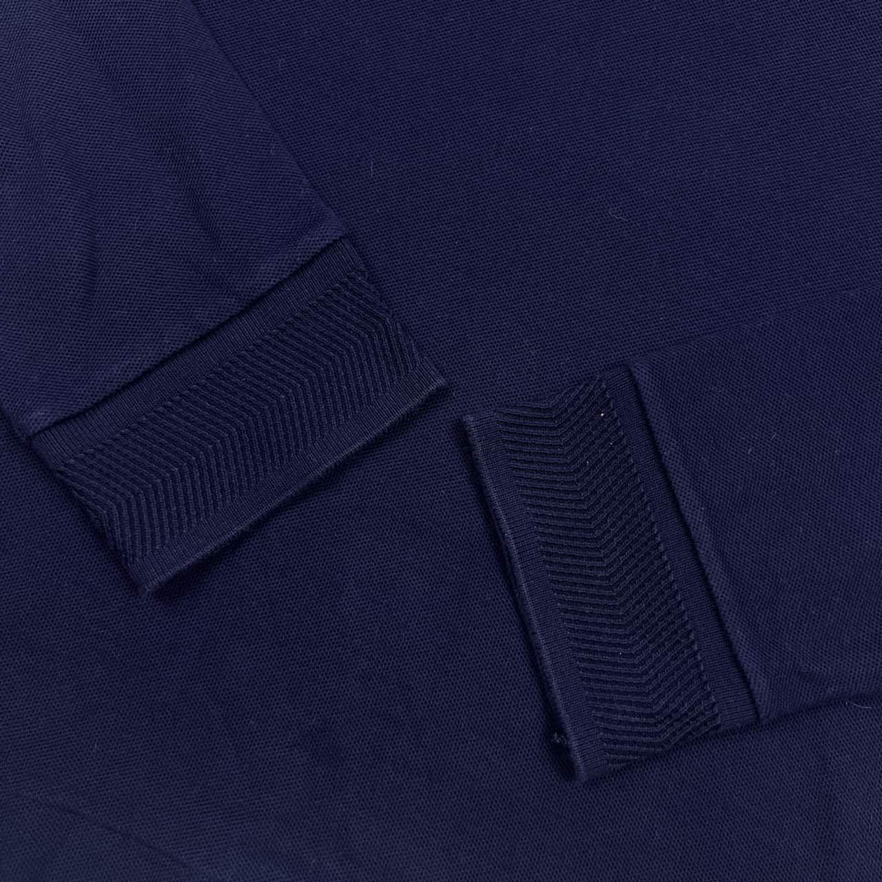 フランス製 LACOSTE ラコステ ワニ刺繍 鹿の子 長袖 ポロシャツ