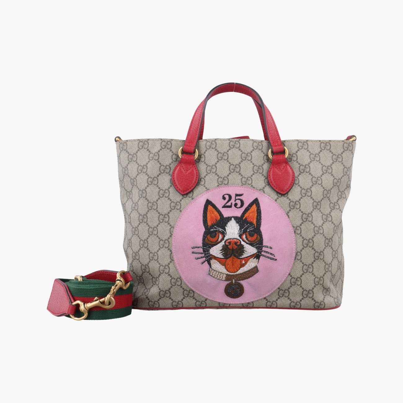 グッチGucciGGスプリーム ボスコパッチ ベージュ×マルチカラー PVCコーティングキャンバス 473887 A023864158