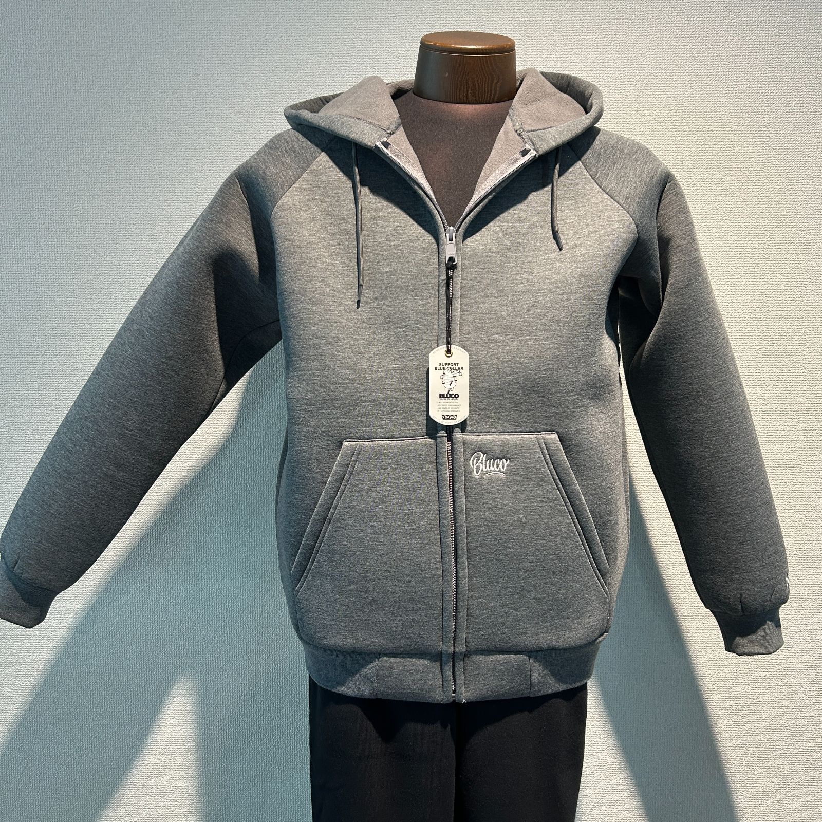 NEW【BLUCO】BONDING ZIP HOODIE ボンディング ジップアップ NEW【BLUCO】BONDING ZIP HOODIE ボンディング ジップアップ