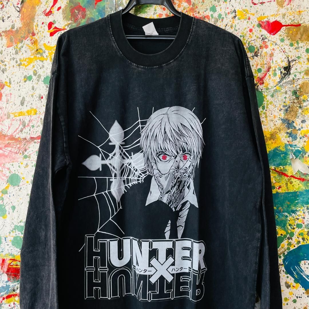 クラピカ メンズ リプリント ロンT 長袖 秋 冬 L XL 漫画 アニメ