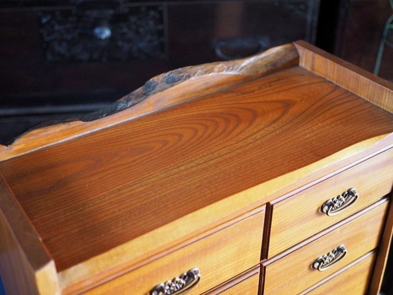 天然木造り小型８杯ドロワー