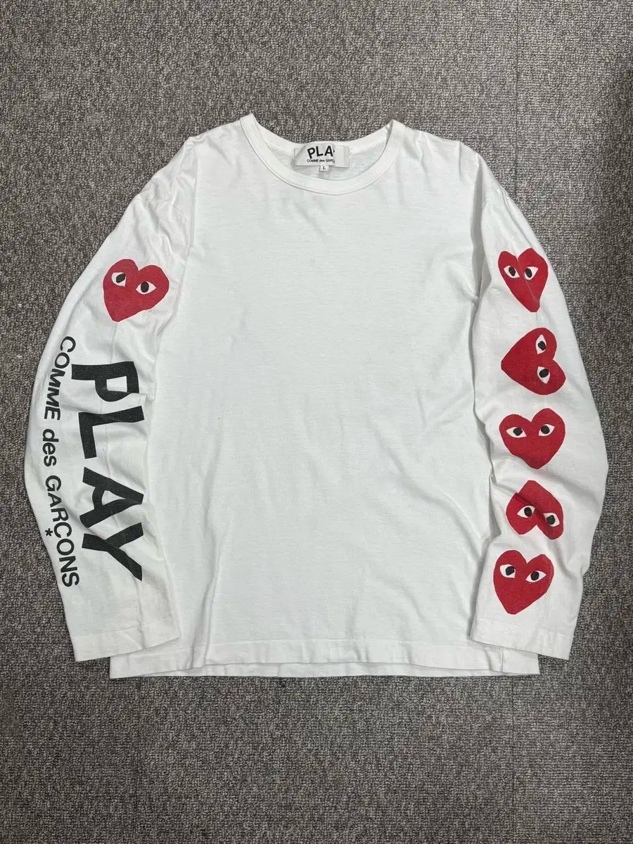 プレー COMME des GARCONS(コム・デ・ギャルソン) ハート 長袖 ロングスリーブ
