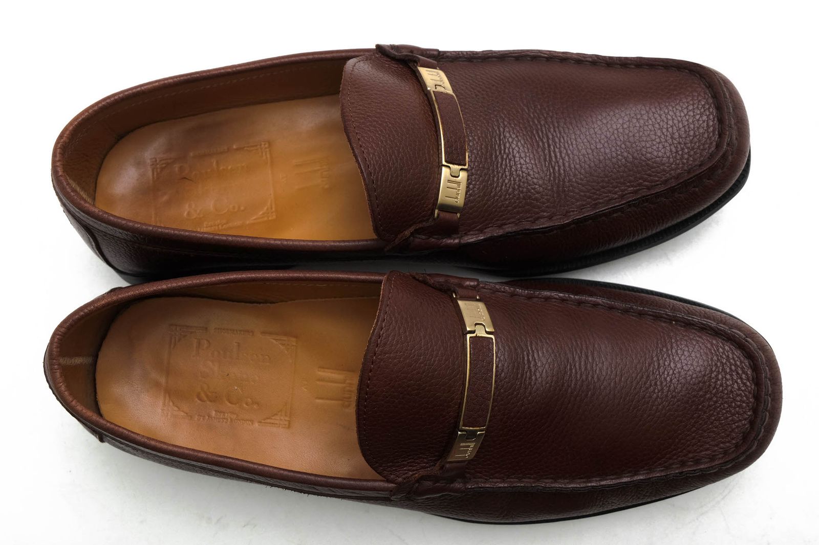 dunhill すすむ メンズ靴 スエード ダークブラウン モカシン ローファー