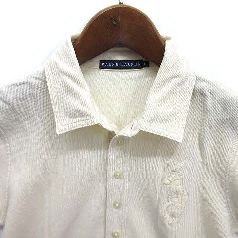 【新品】RALPH LAUREN 米国製 ビッグポニー 半袖Tシャツ アイボリー ラルフローレン RALPH LAUREN ビッグポニー 鹿の子 ポロシャツ